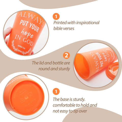 Brvcdh PP lid keeps drinks secure during travel and on the go.