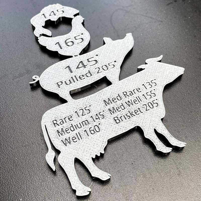 BSBMIEQM animal temp magnet side view showing silhouette design