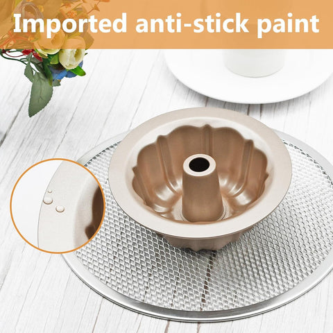 BSDLZCH Bundt pan with non-stick coating for easy release.