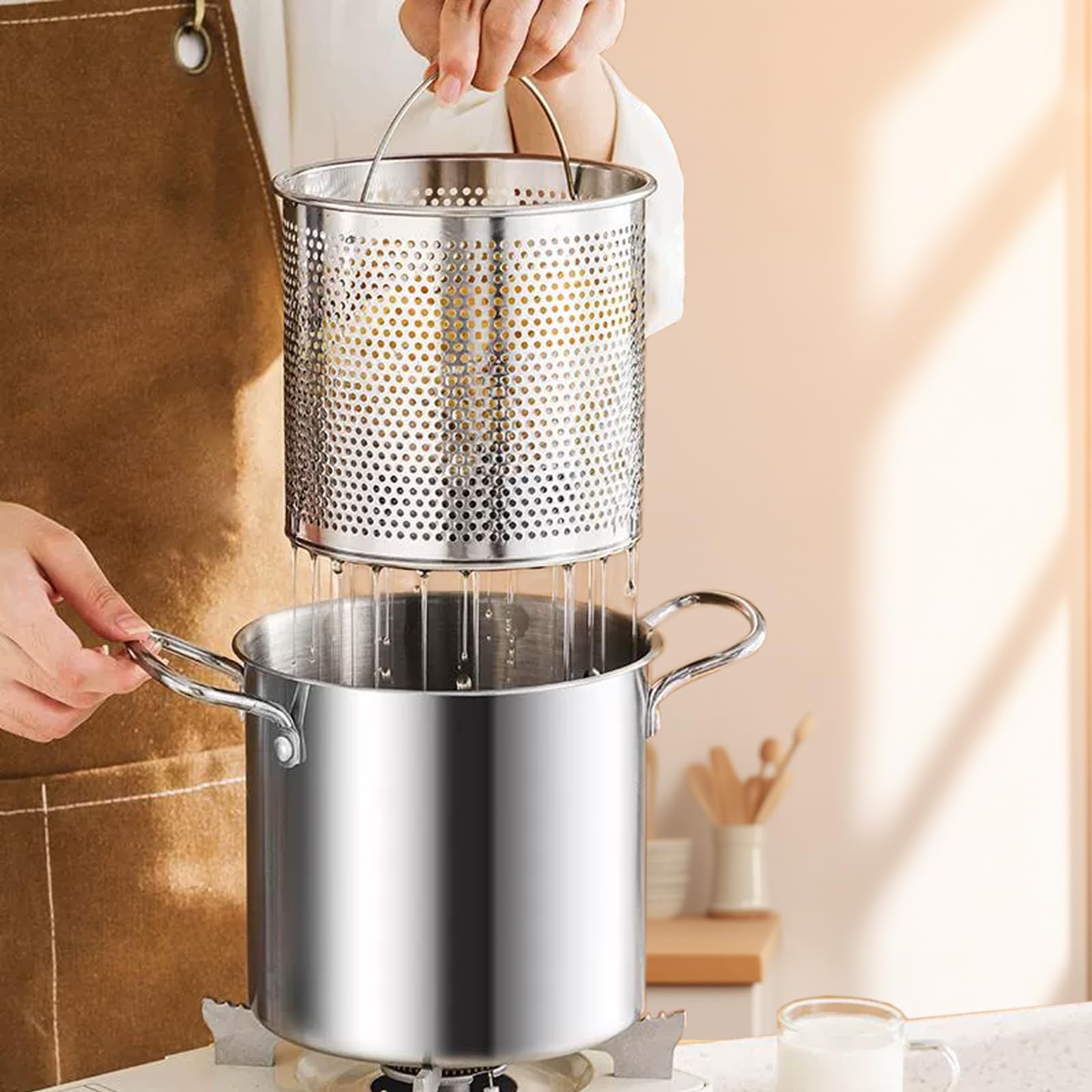 BSDLZCH compatible with gas, induction and electric stoves for easy setup.