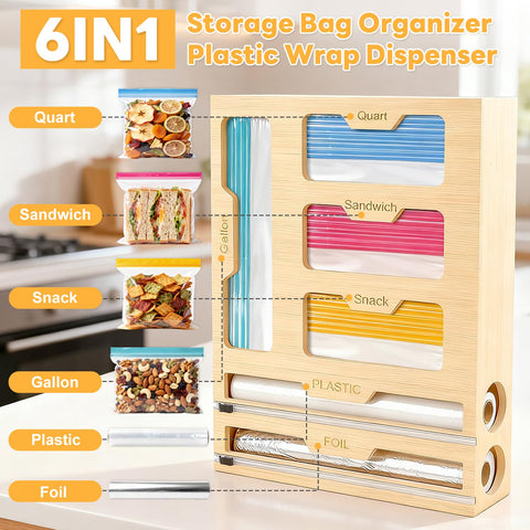 BSHSPX four bag containers neatly organizing bag sizes