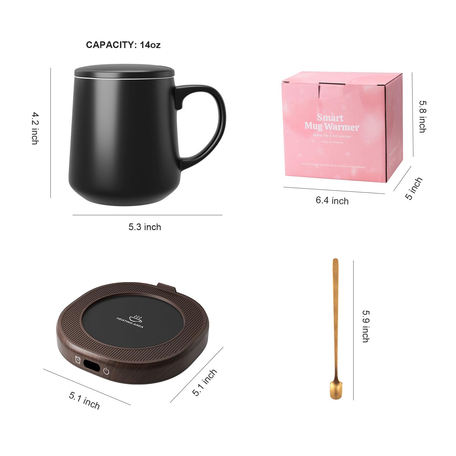 Bsigo gift-set mug warmer ideal for holidays and birthdays