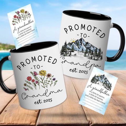 BSQUIELE baby announcement card mug pair for sharing joyful news