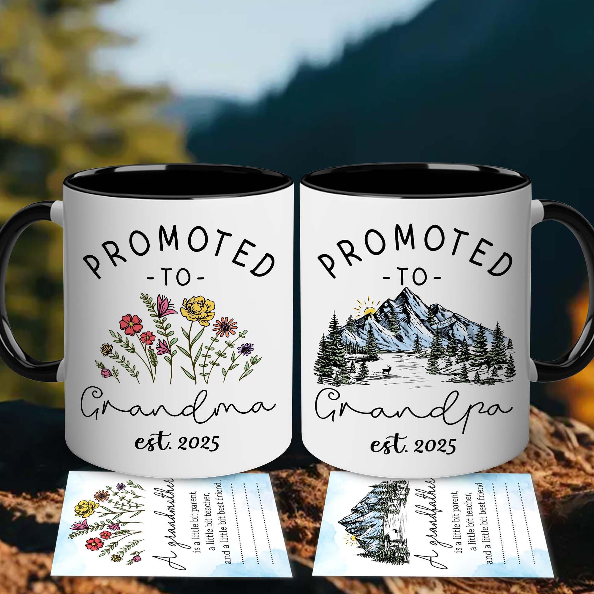BSQUIELE grandpa 2025 design mug for coffee and tea moments