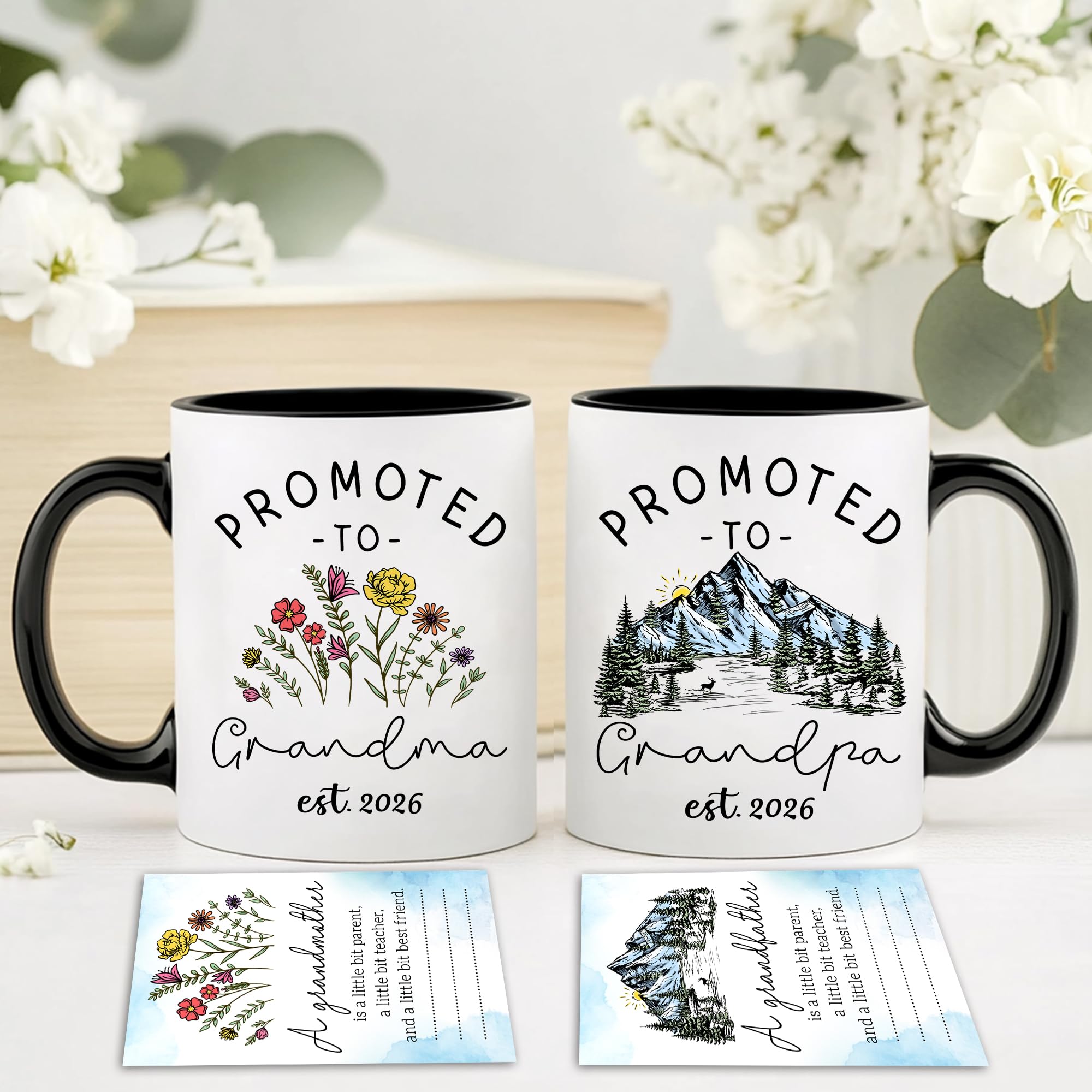 BSQUIELE grandpa mug design, an ideal pregnancy announcement keepsake for celebrations