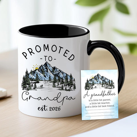BSQUIELE promoted to grandparents mugs side-by-side, great for gift-giving and keepsakes