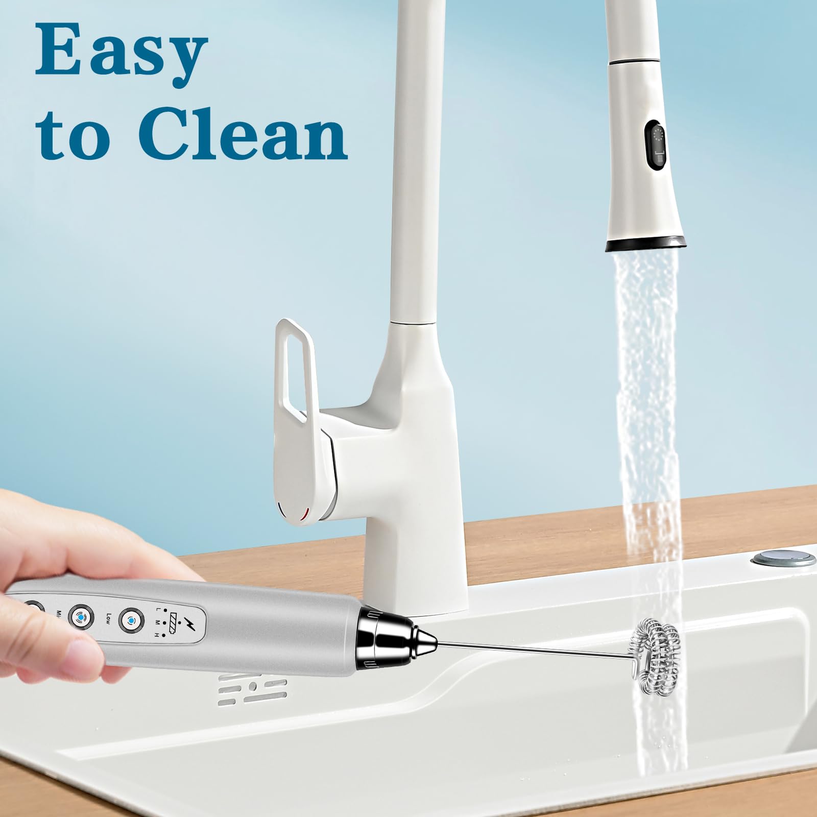 BSRGMS milk frother handheld compact-portable design for office or travel