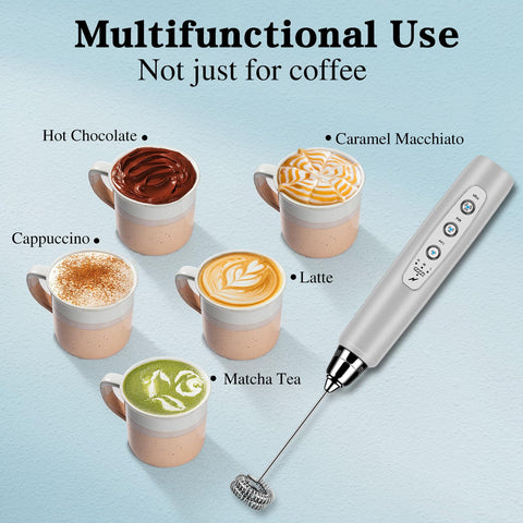 BSRGMS milk frother handheld kitchen-gift idea for coffee lovers