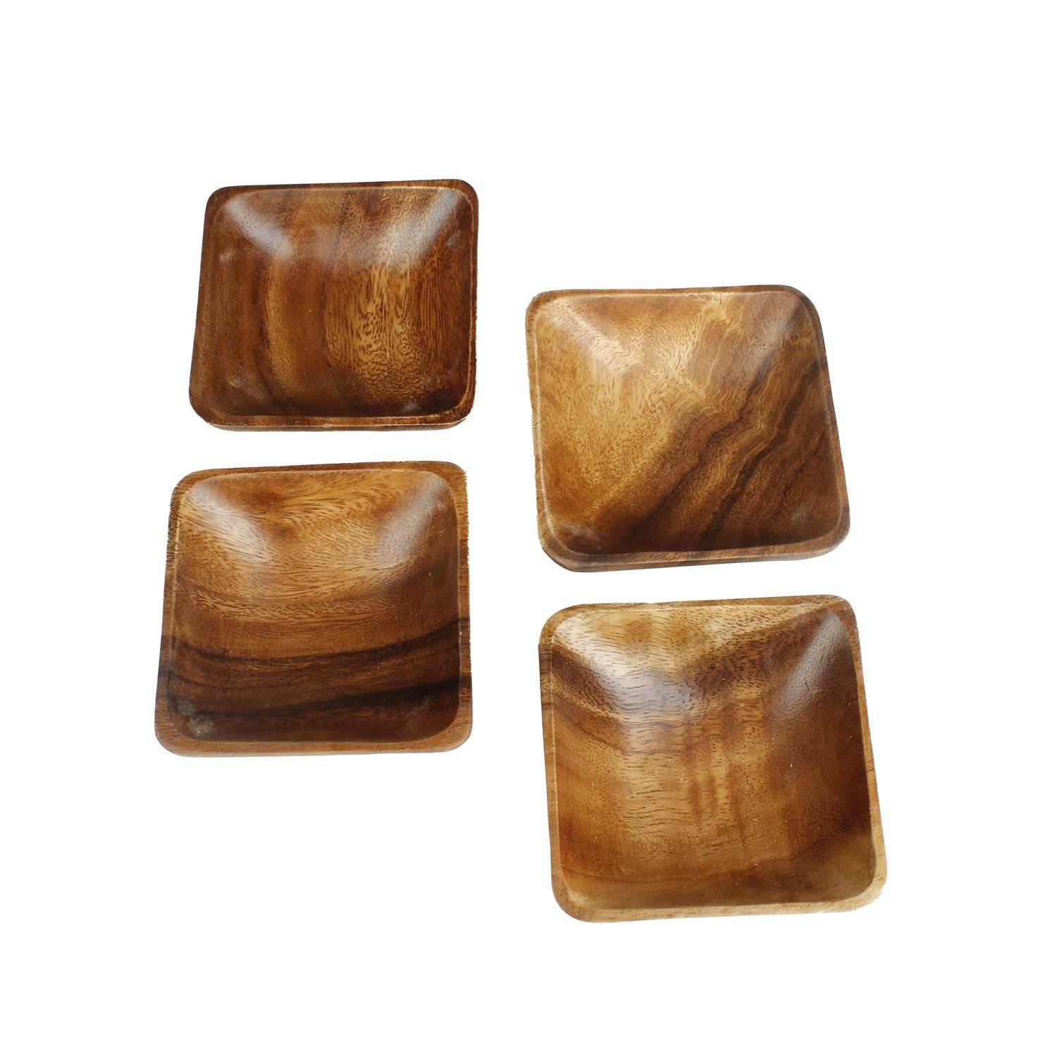Artisanal four-bowl set ideal for entertaining.