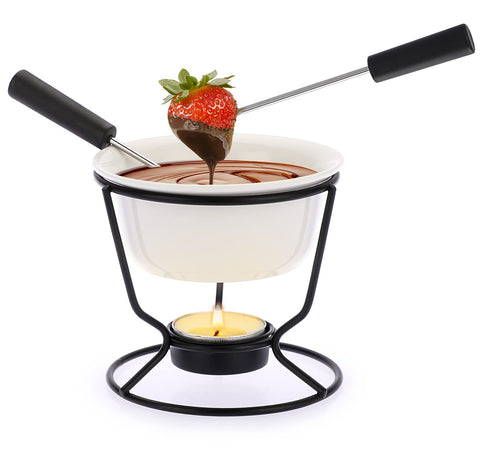 BSTKEY ceramic butter warmer heats evenly for smooth dips.