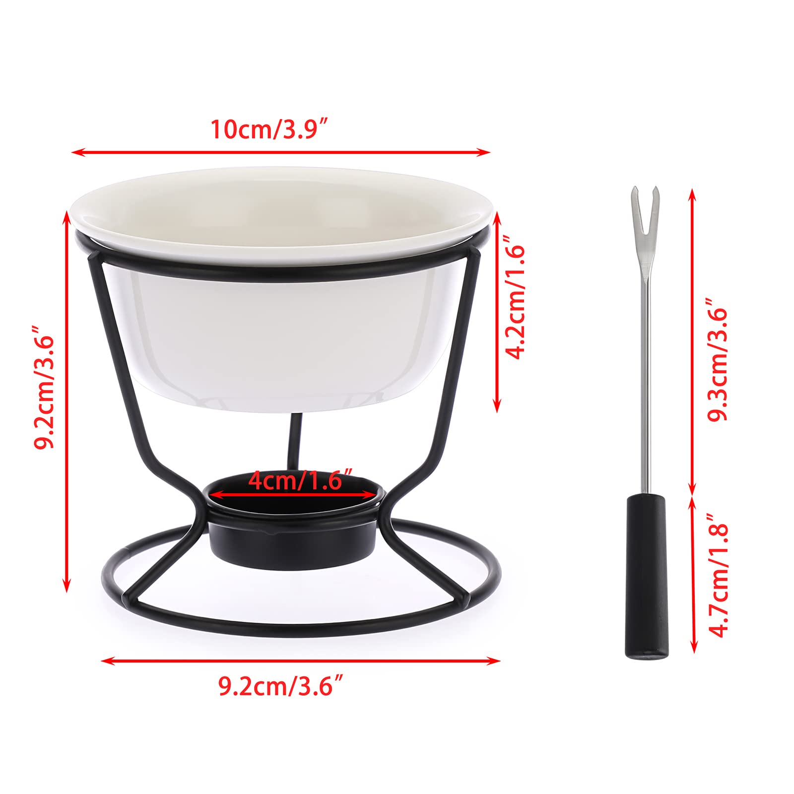 BSTKEY fondue pot base metal provides sturdy, stable support.