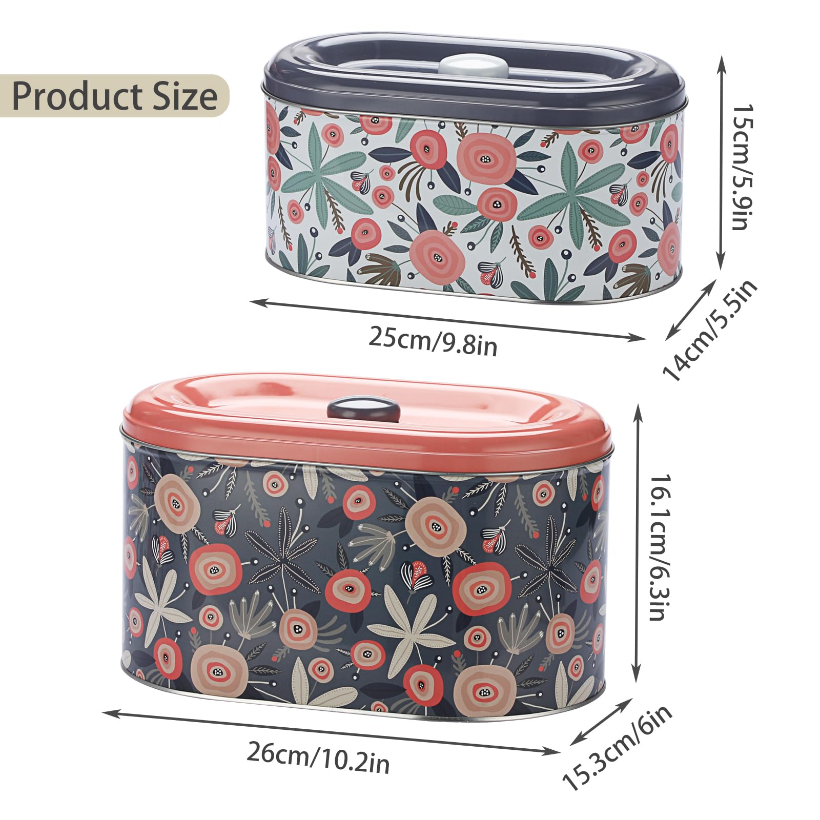 BSTKEY large cookie tins with generous capacity for assorted pastries.