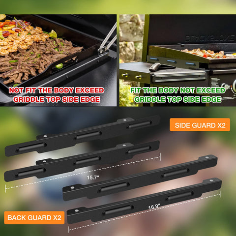 BSTTEK four wind screens included for a complete 36inch setup outdoors