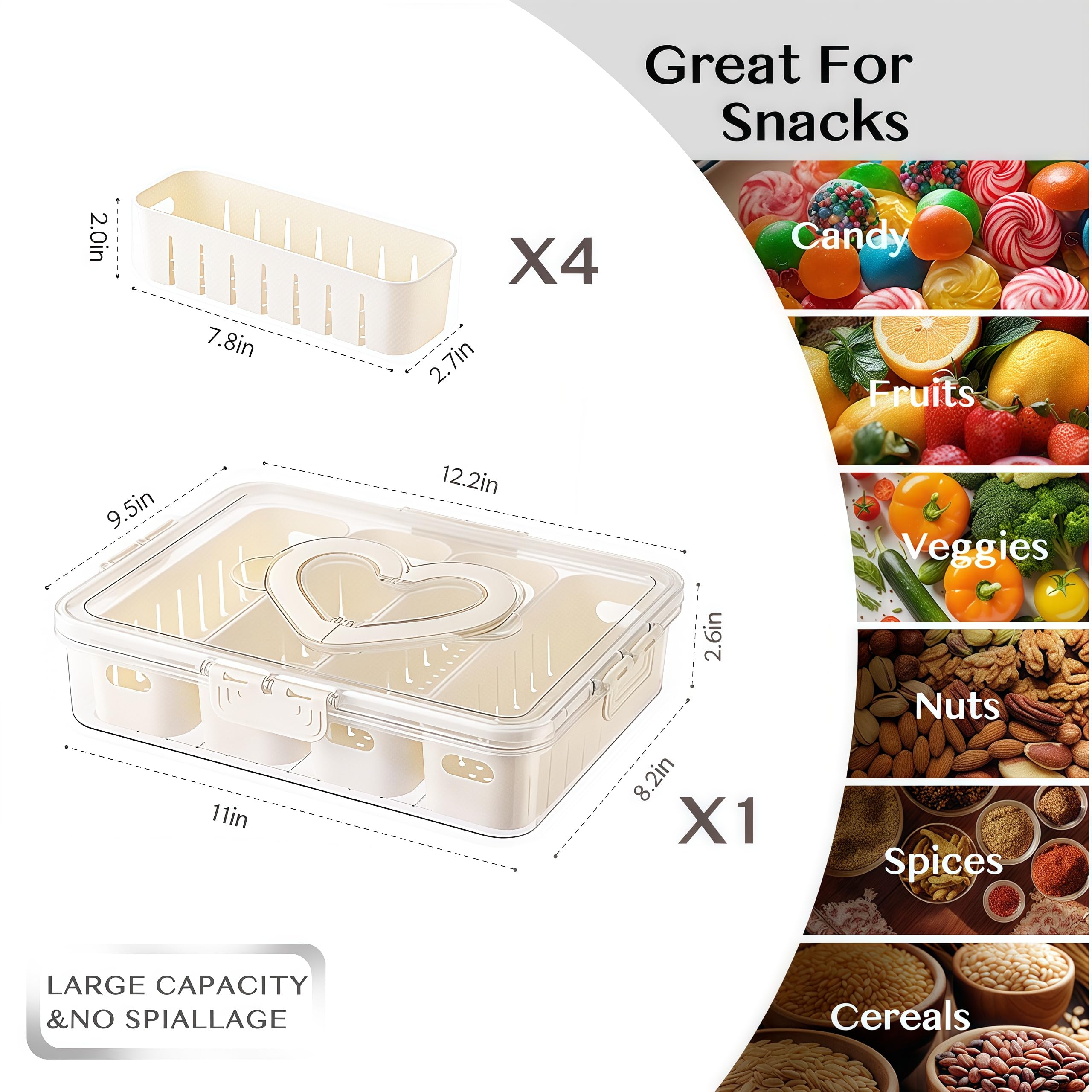 BSTUR Snackle Box carry handle for easy transport during trips.