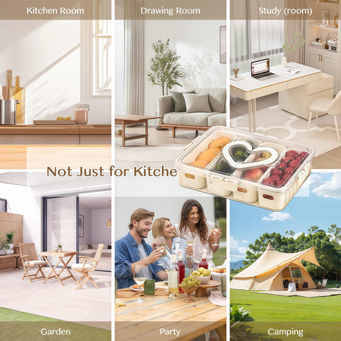 BSTUR Snackle Box ideal for road trips, parties, and desk snacks.