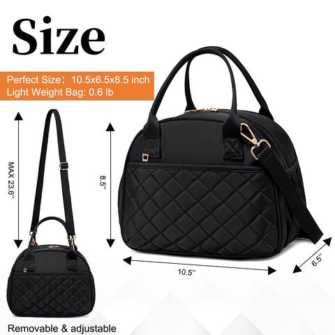BTOOP lunch bag side view with adjustable strap for comfortable carrying