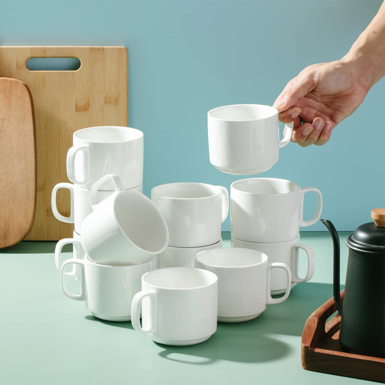 BTaT white porcelain mug gift-pack idea for coffee lovers.