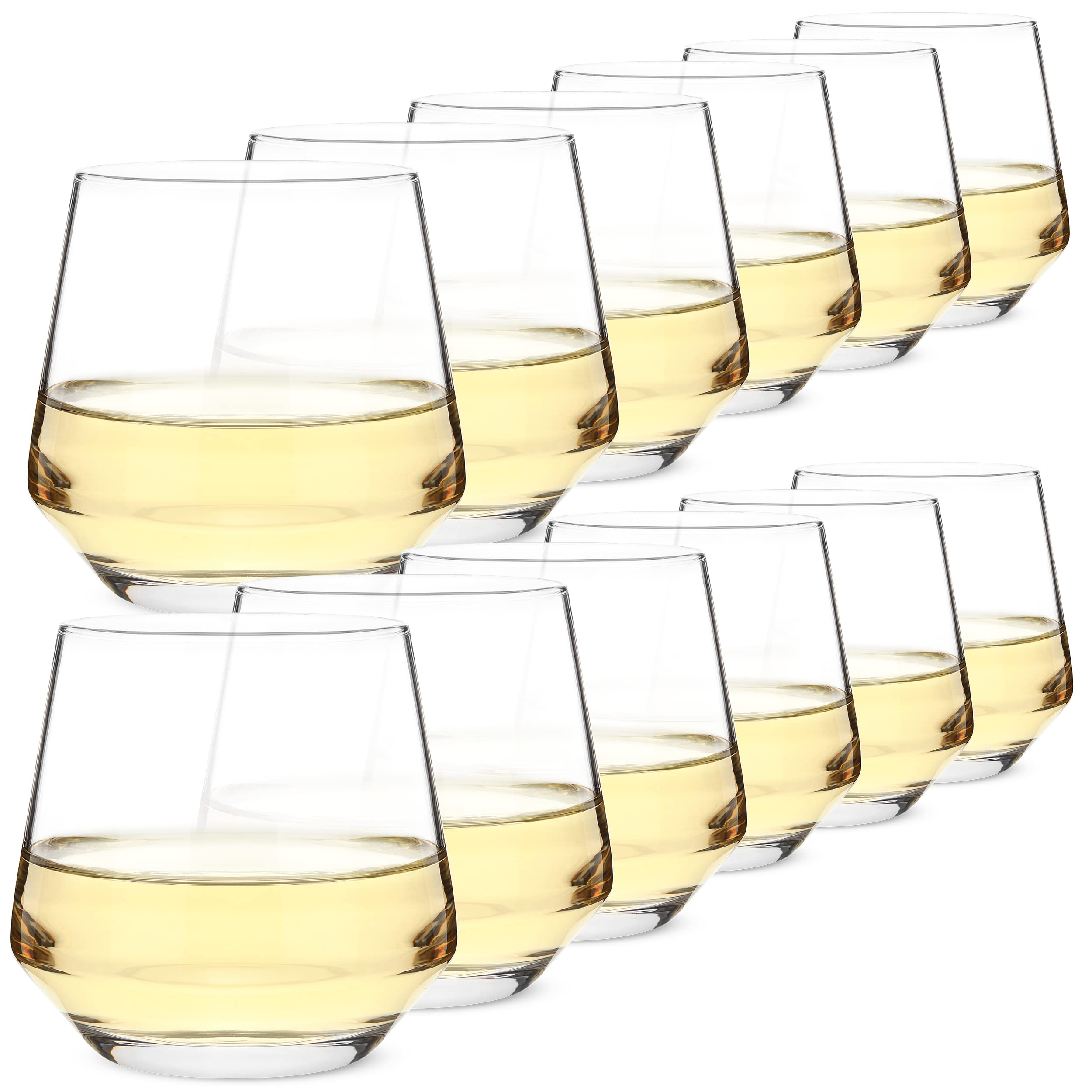 BTaT stemless wine glass close-up rim for comfortable sipping