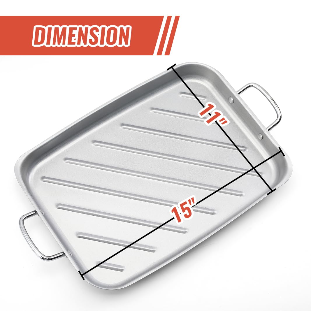 BTCDR non-stick surface reduces sticking for easy cooking.