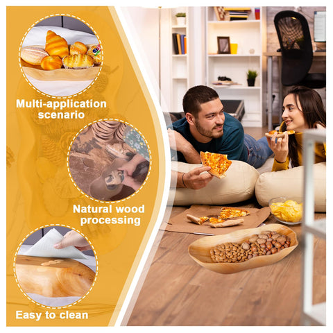 BTEOBFY artisan-carved wooden bowl with intricate details enhances countertop presentation.