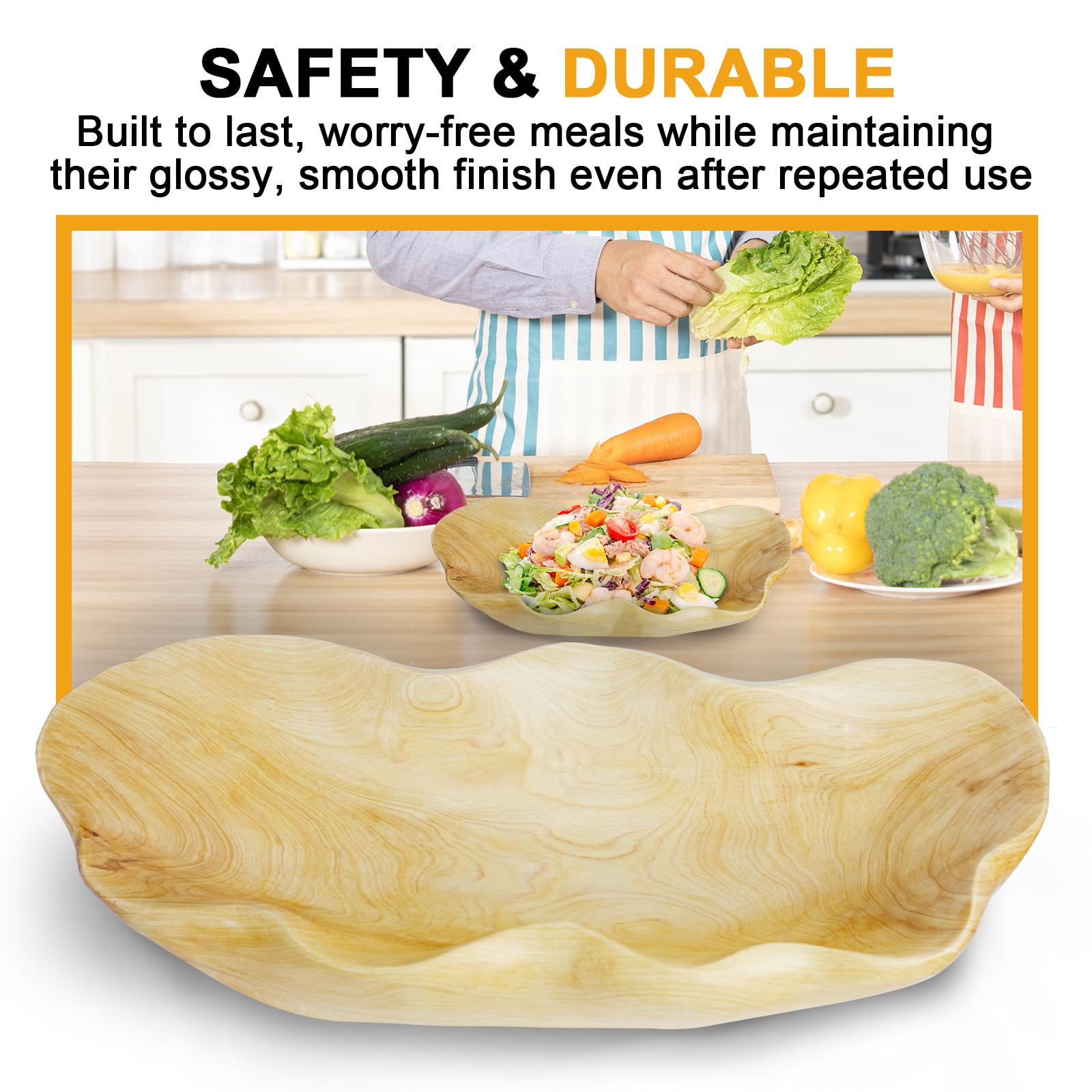 BTEOBFY heirloom-grade bowl with dovetail joinery suggests lasting kitchen decor.