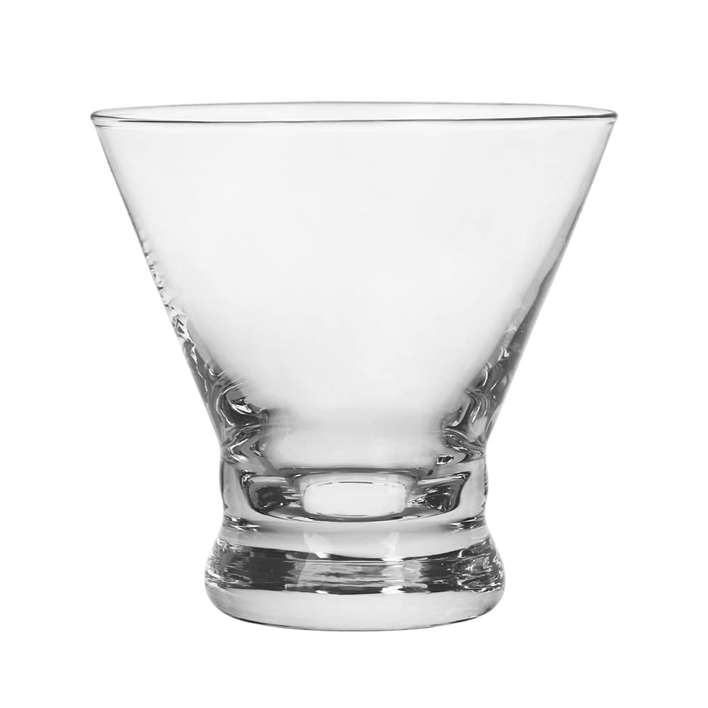 BTGLLAS 8oz cinched-design martini glasses ideal for parties.