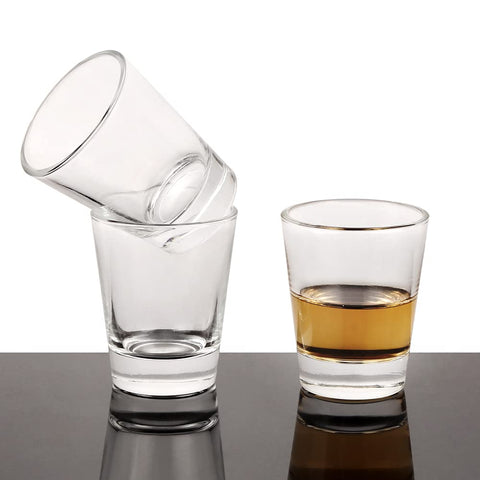 BTGLLAS 24-pack clear shot glasses perfect for gatherings.