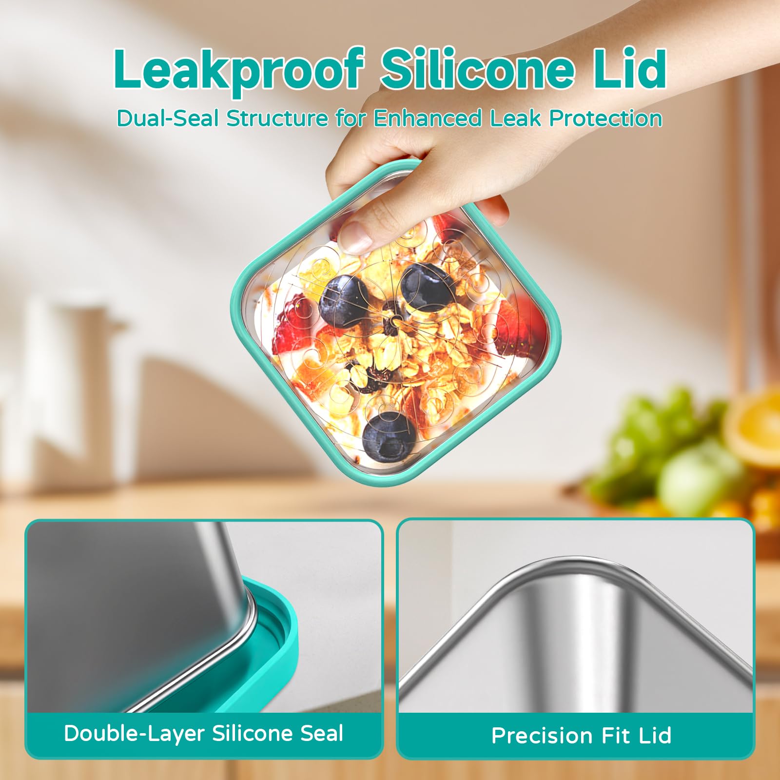 BTIFU silicone lids add color and secure seals for freshness