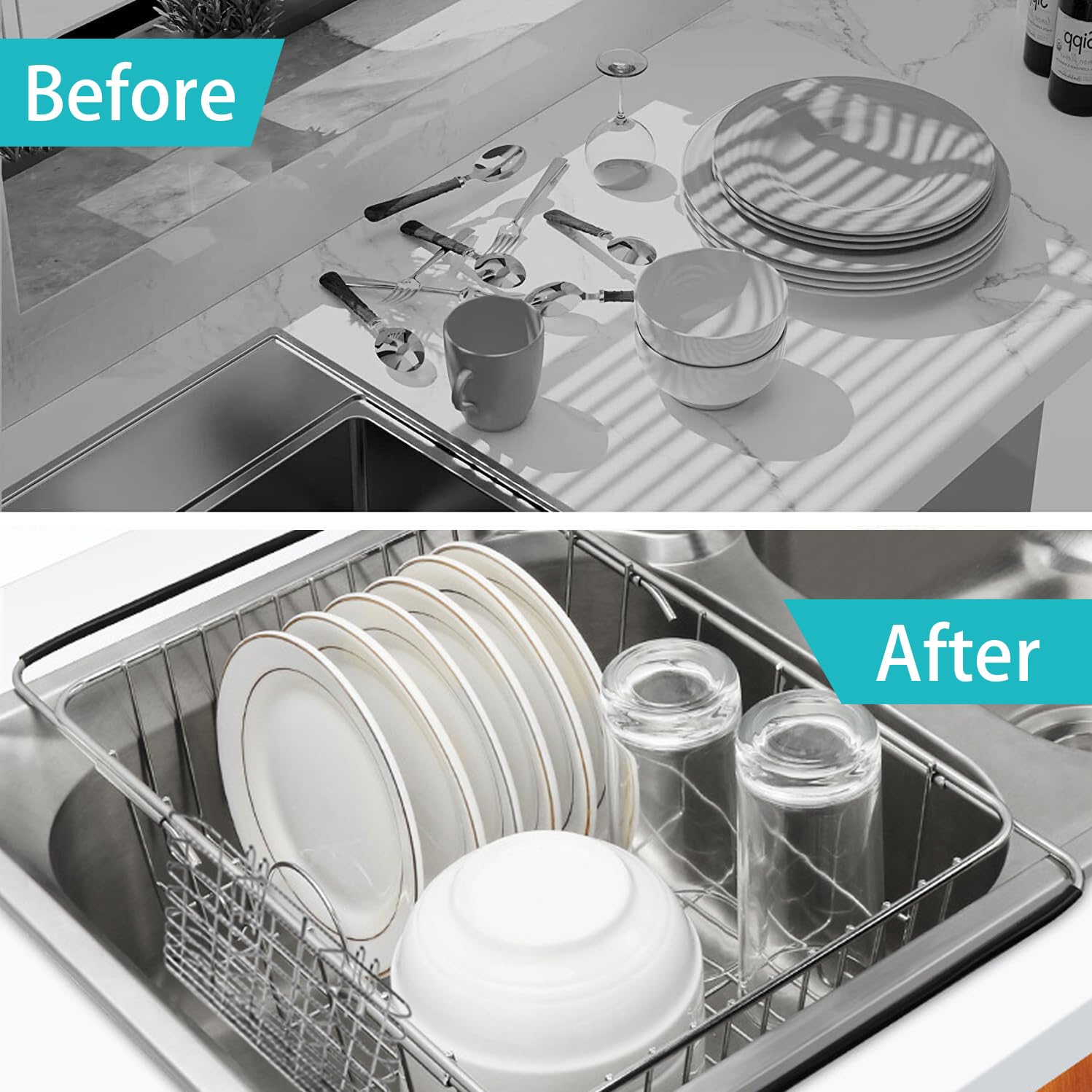 BTLATHA compact folded size saves kitchen storage.