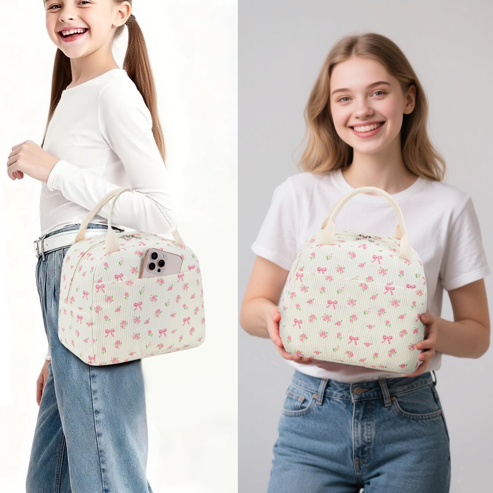 BTOOP gift-ready pink bow tote ideal for moms, friends, or graduates
