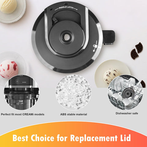 BTRSOLUS outer bowl lid for Ninja CREAMi CN301CO features a reliable gasket that helps prevent leaks.