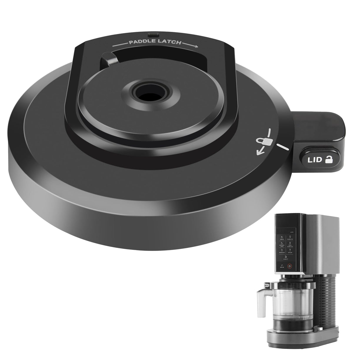 BTRSOLUS outer bowl lid for Ninja CREAMi NC300 provides a secure, spill-free seal.