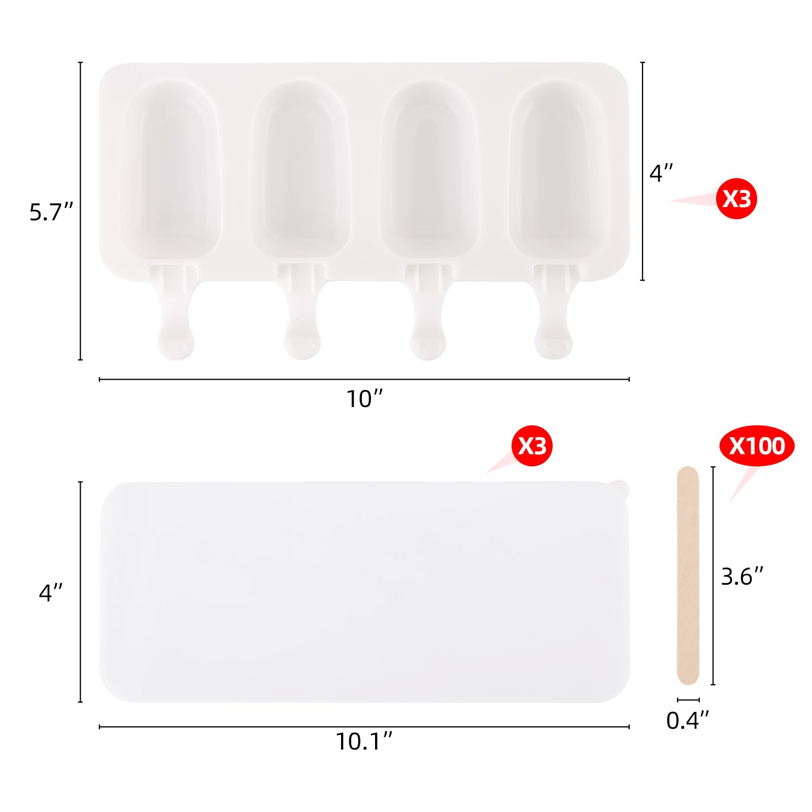 Close-up of BTYMS silicone molds and secure lids for spill-free freezing
