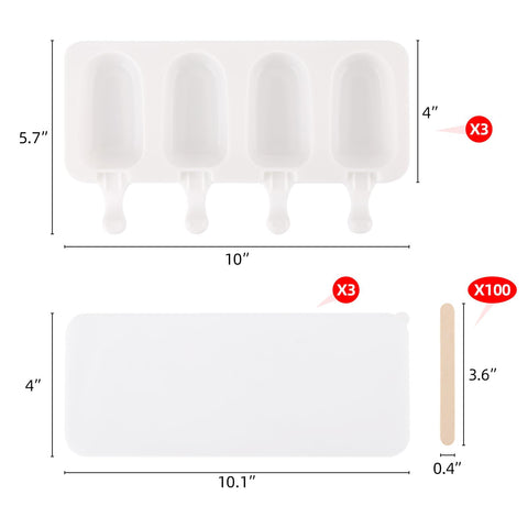 Close-up of BTYMS silicone molds and secure lids for spill-free freezing