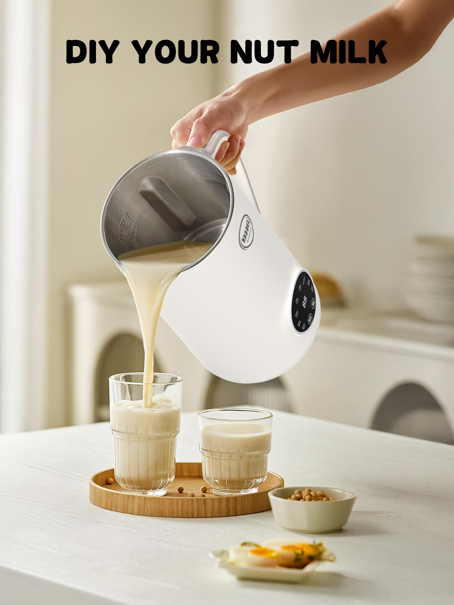 BUAIAHUG timer keeps warm feature demonstrated for convenient serving