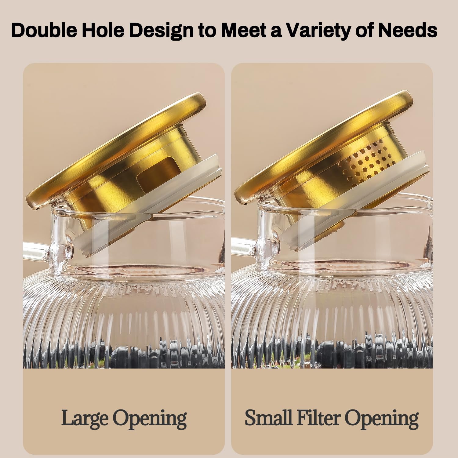 Buaic borosilicate glass offers heat resistance and easy cleaning.