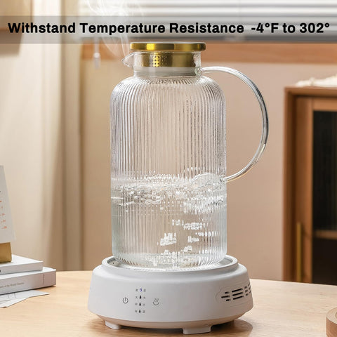 Buaic heat-resistant glass withstands temperature changes for hot or cold drinks.