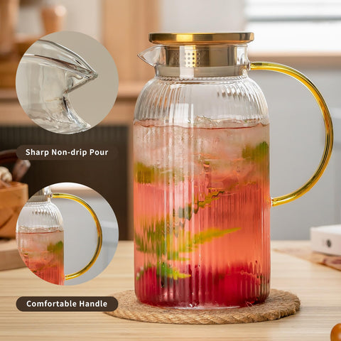 Buaic 68 oz capacity pitcher ready for serving guests