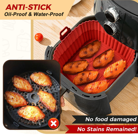 Buauty air fryer liner being cleaned, dishwasher safe convenience