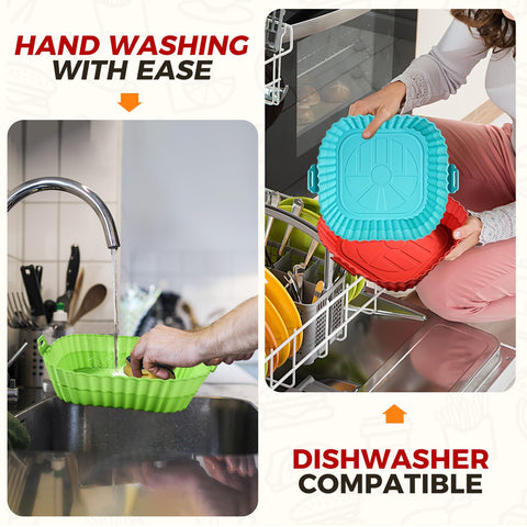 Buauty reusable silicone basket liner for versatile kitchen use