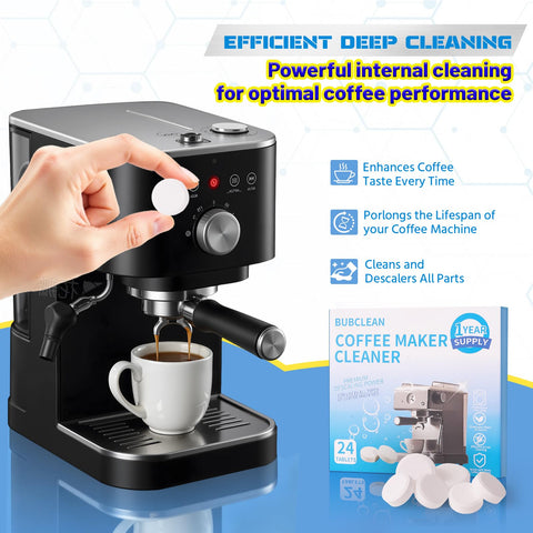 BUBCLEAN limescale removal and deodorizing maintains brew clarity.