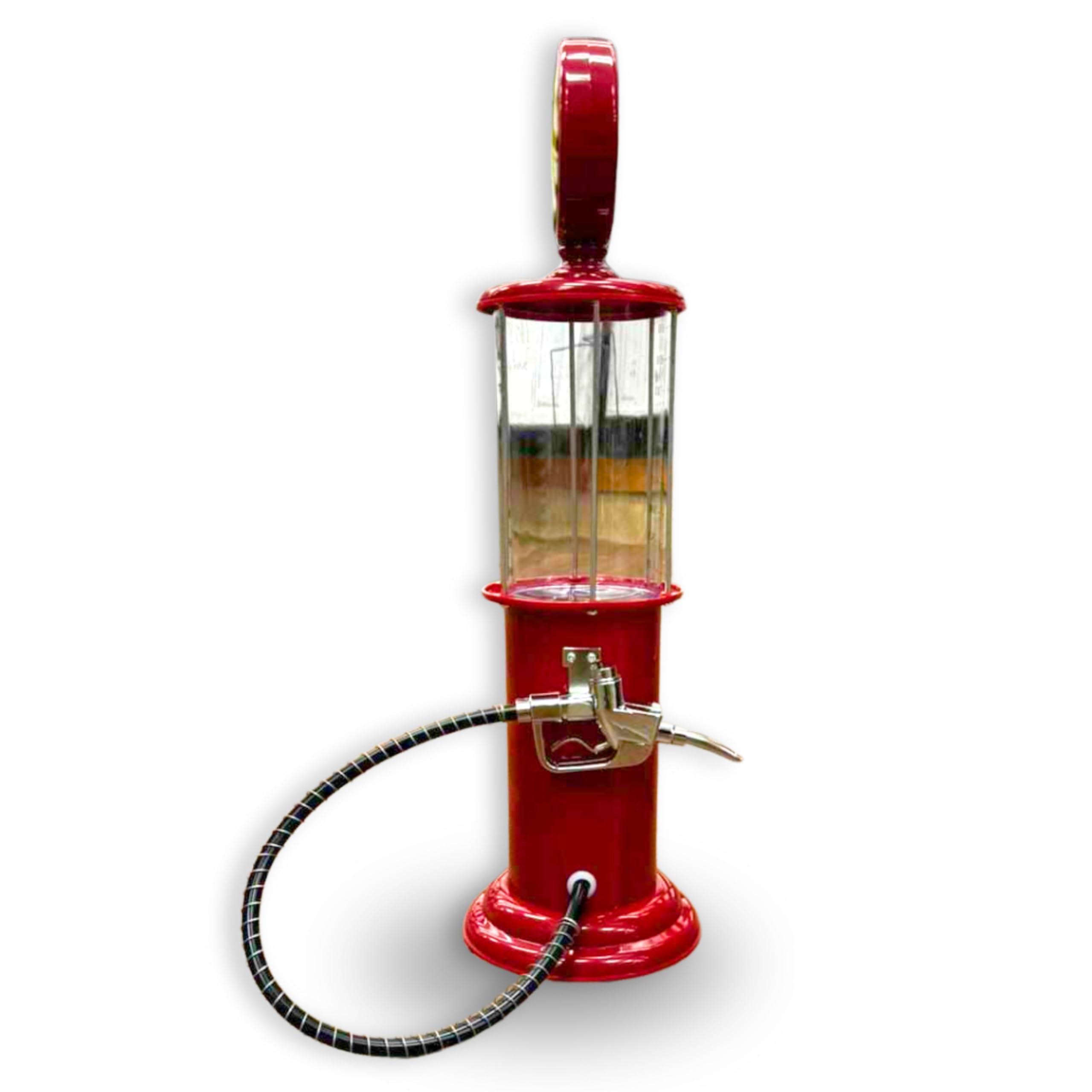 Buc-ee's beverage dispenser illustrating pull-trigger pour for mess-free serving