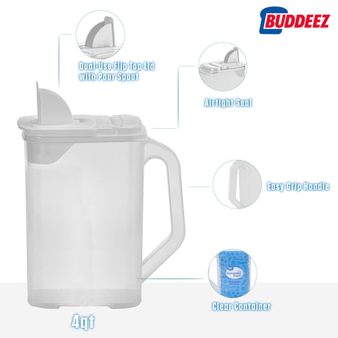 Buddeez BPA-free plastic ensures safe, durable kitchen storage