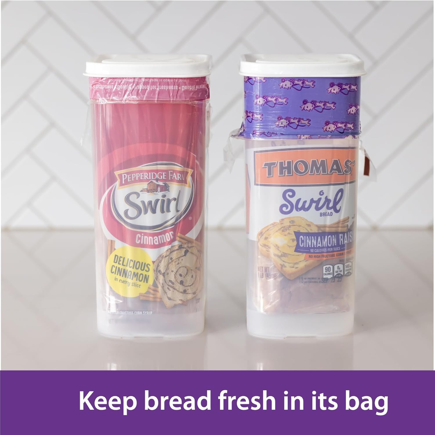 Buddeez Bread Buddy compact housing fits small kitchens and countertops.