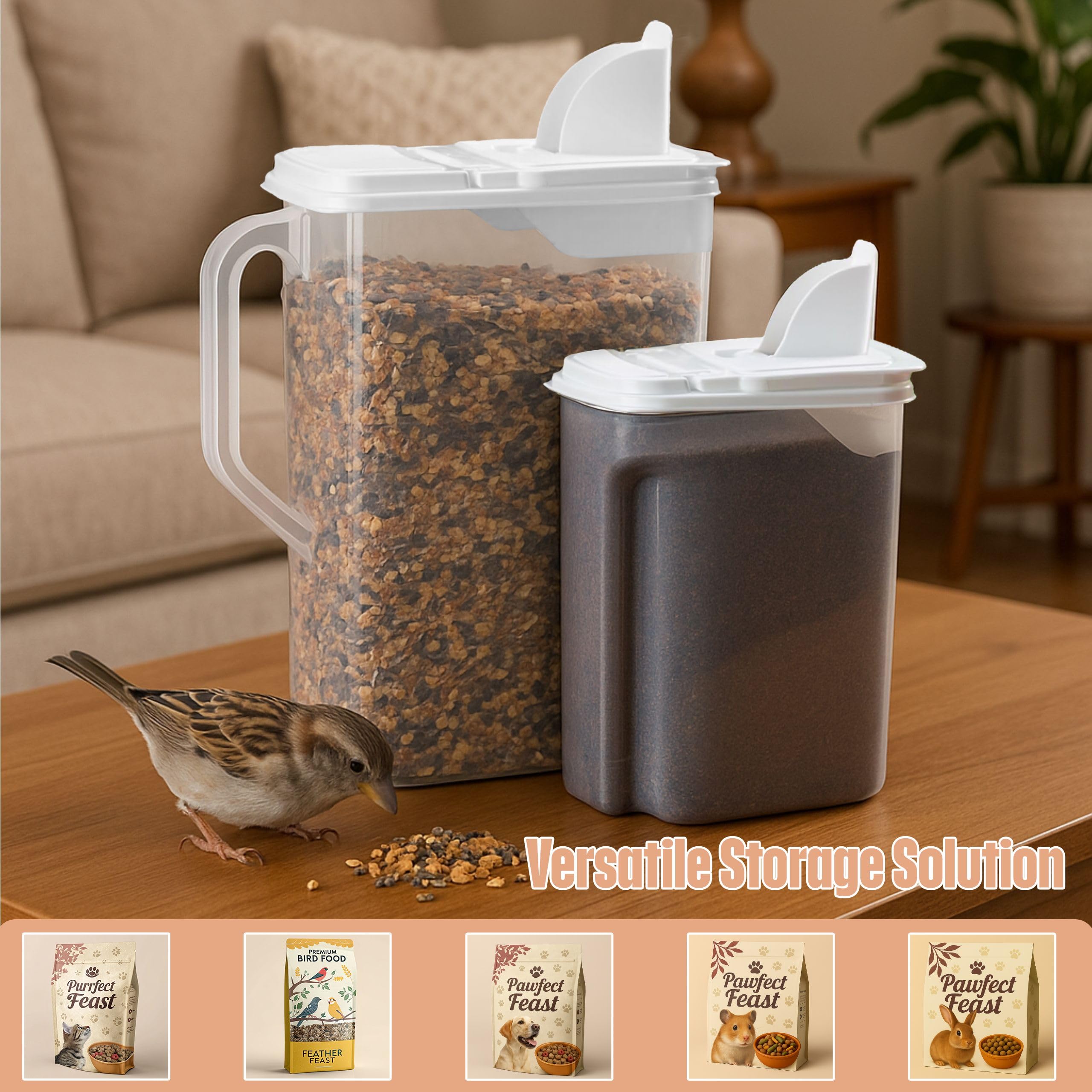 Buddeez clear walls let you monitor seed levels at a glance