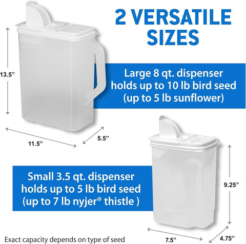 Buddeez indoor storage helps deter curious wildlife and keeps seeds fresh