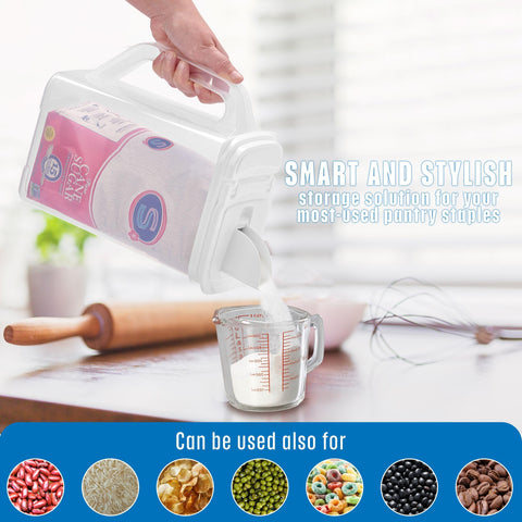 Buddeez stackable pantry bin keeps dry goods organized and accessible