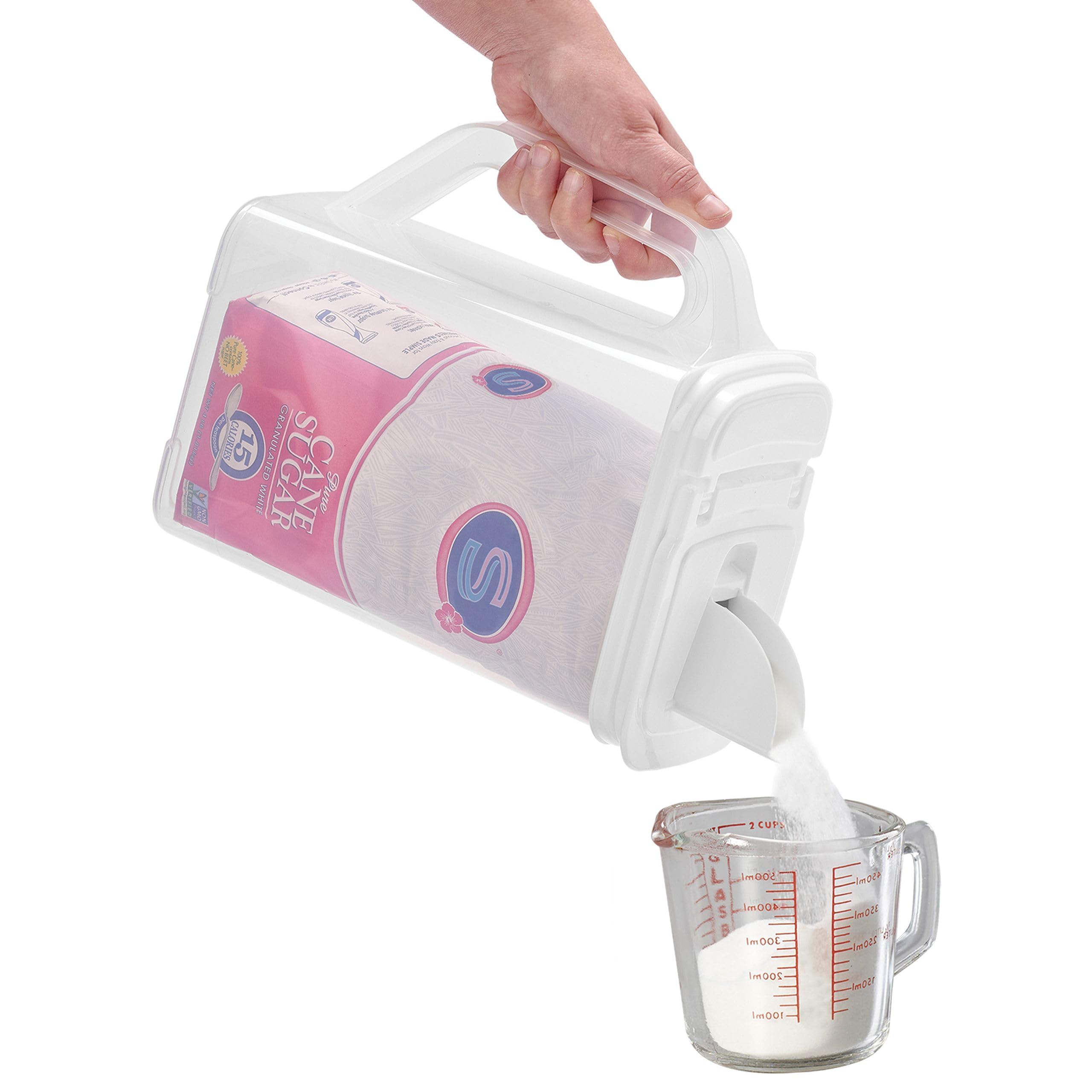 Buddeez wide flip-top lid features pour spout for controlled pouring