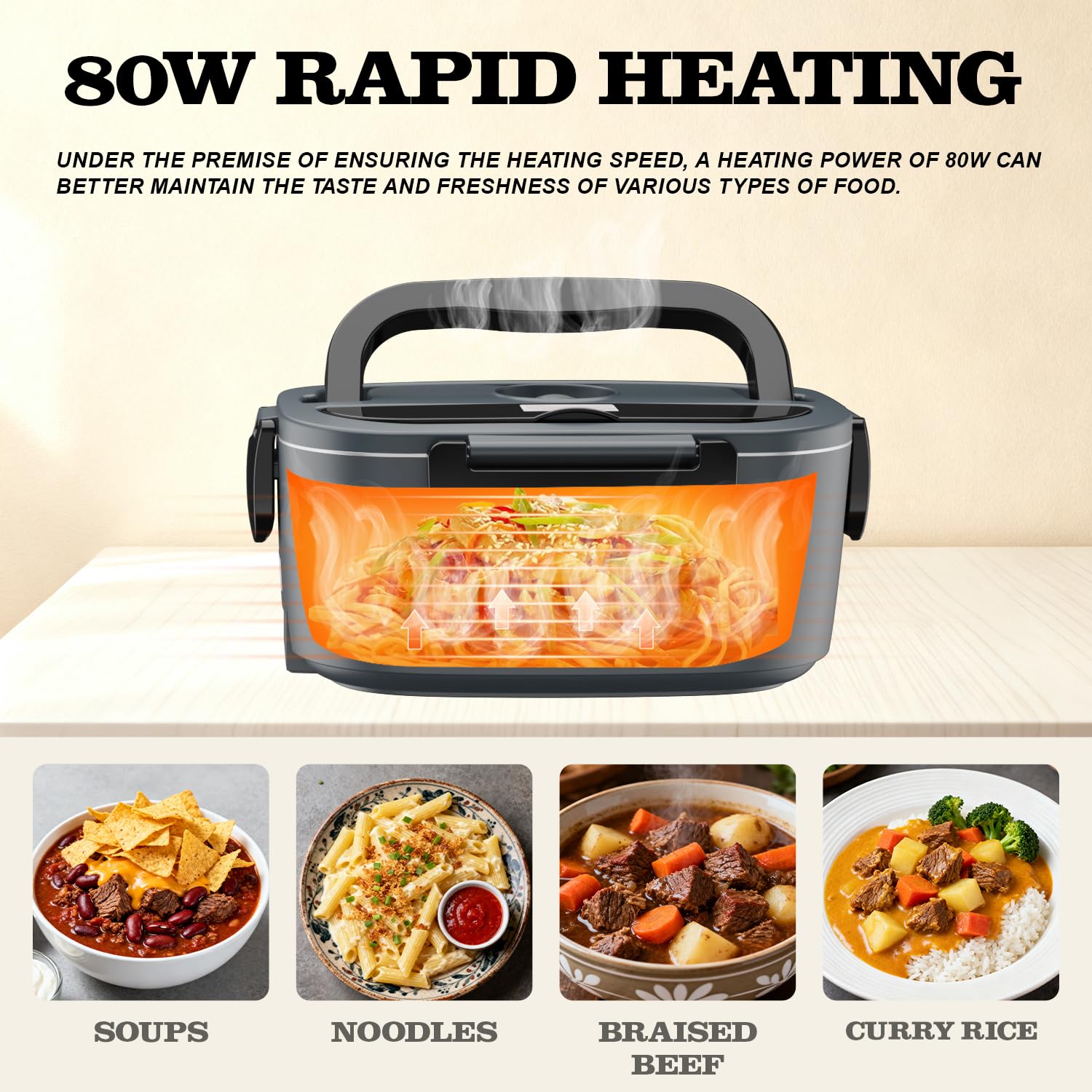 Buddew lunch box 1.5L capacity suitable for a hearty portion