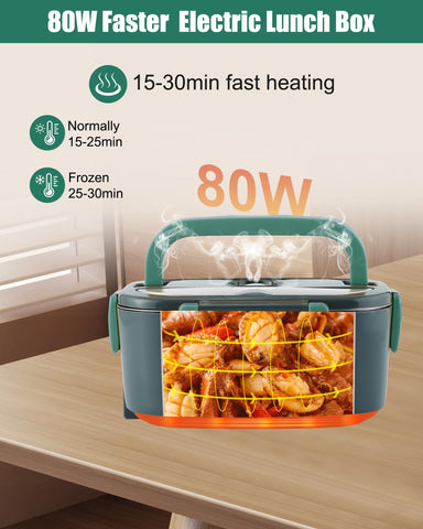 Buddew lunch box dual 1.5L containers support separated meal portions